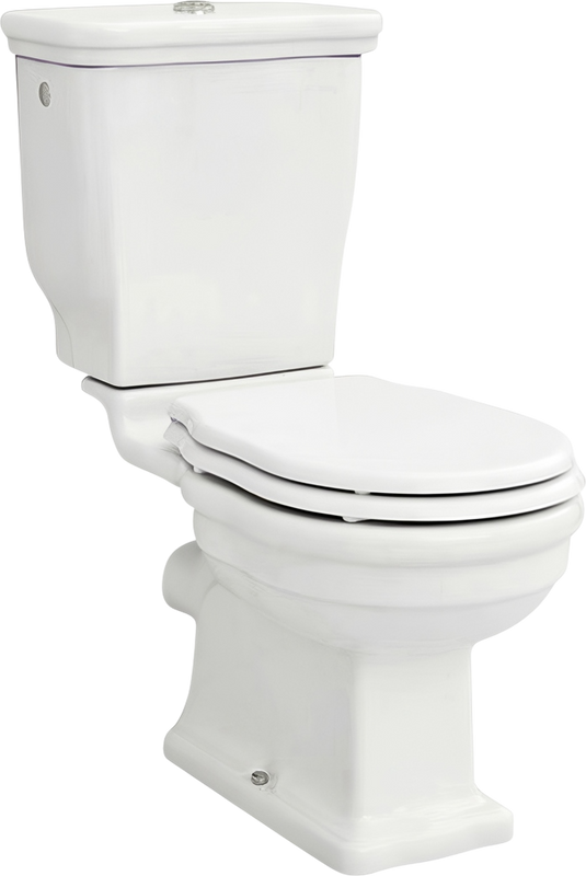 Унитаз-компакт напольный ArtCeram Hermitage WC сиденье HEA005 с микролифтом, петли хром