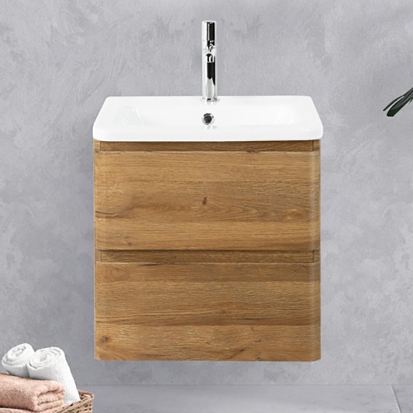 Тумба под раковину без столешницы BelBagno Albano-Cer 50 подвесная, rovere rustico