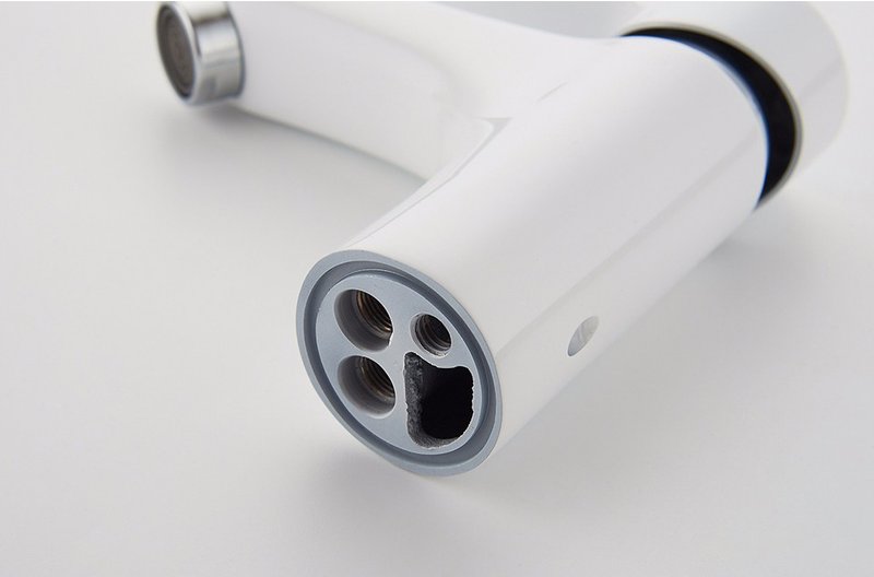 Смеситель для раковины Ledeme L1003W, белый
