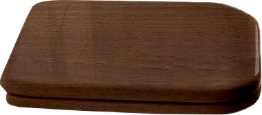 Крышка-сиденье Kerasan Waldorf 418640noce/br, орех, с микролифтом, петли бронза