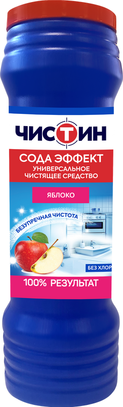 Универсальное моющее средство Чистин, чистящий порошок, яблоко, 400 г