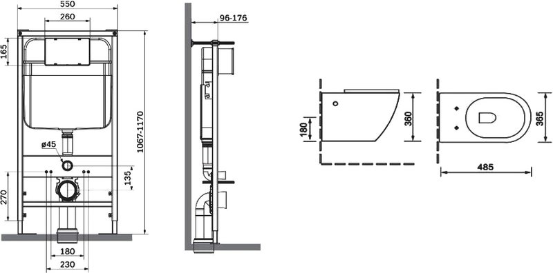 Комплект 4 в 1 SantiLine SL-5107+SL-01/G