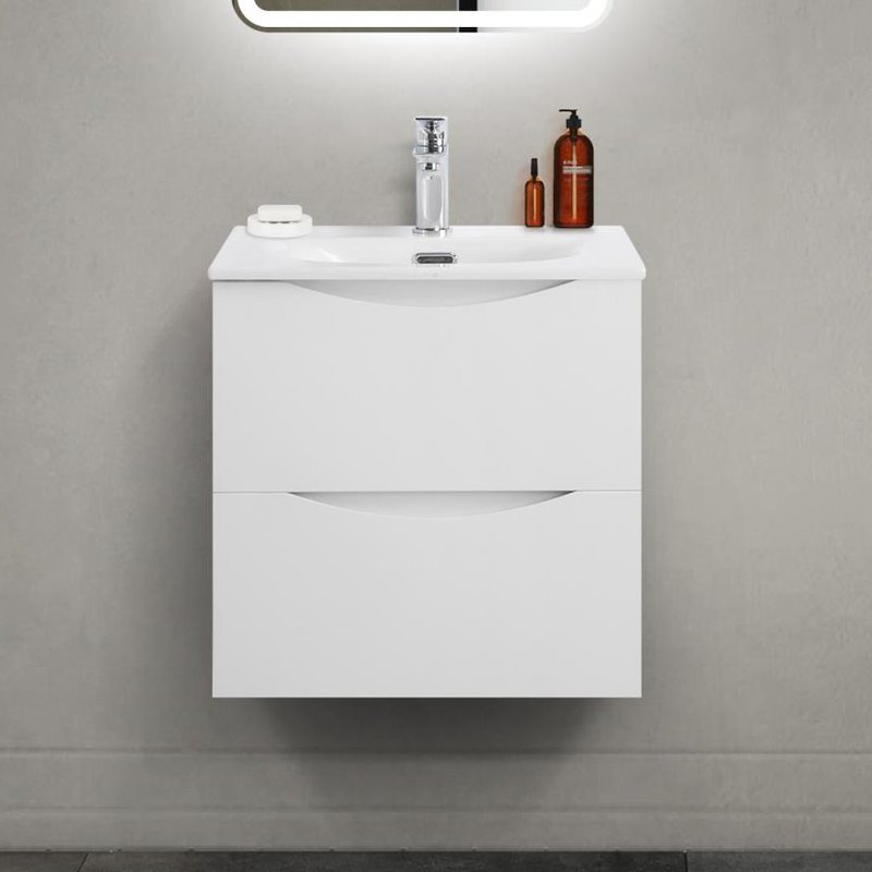 Тумба под раковину без столешницы BelBagno Marino-cer-mini 50 подвесная, bianco opaco