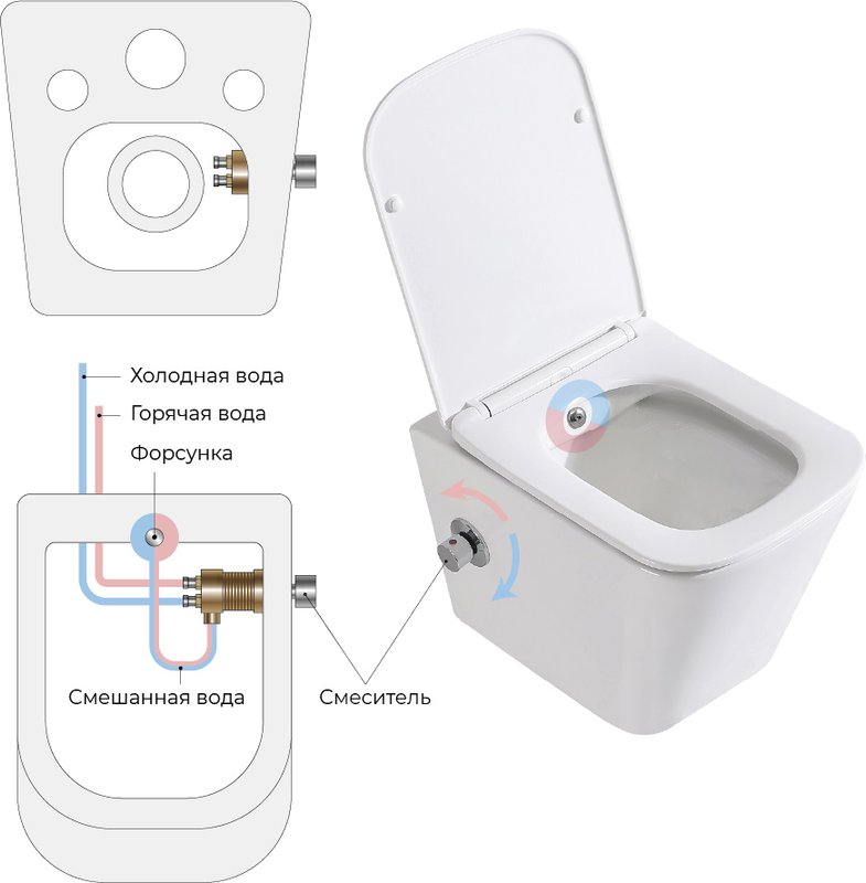 Унитаз подвесной BelBagno Due BB3103CHR-BS/SC