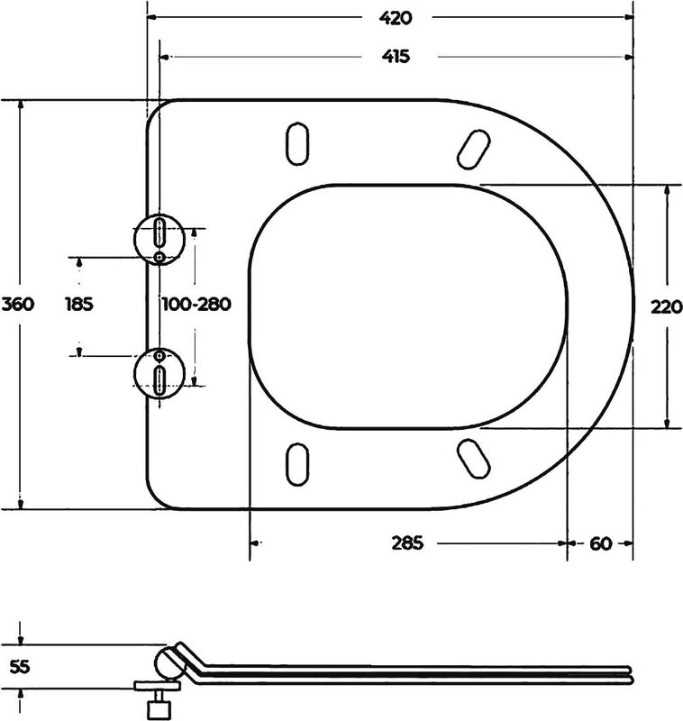Крышка-сиденье BelBagno Piano BB2111SC с микролифтом