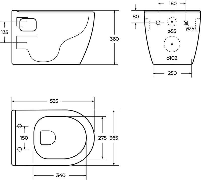 Унитаз подвесной BelBagno Loto BB070CHR/SC