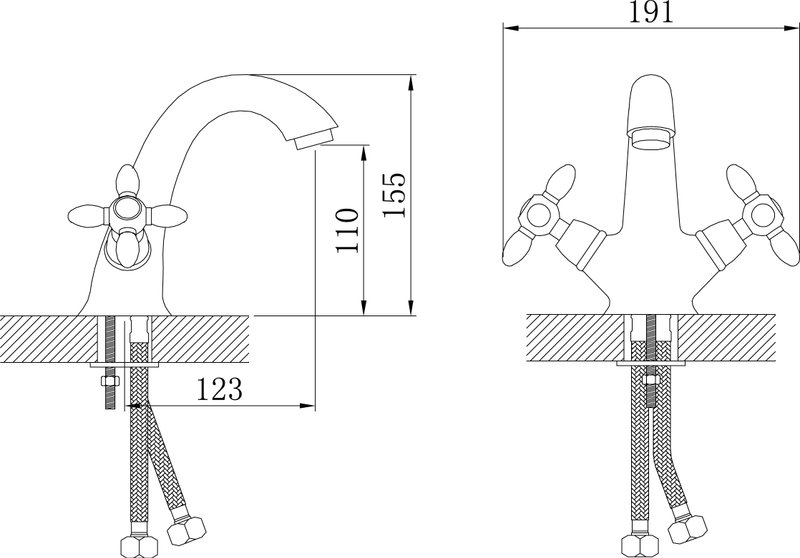 Смеситель для раковины Potato P71-7