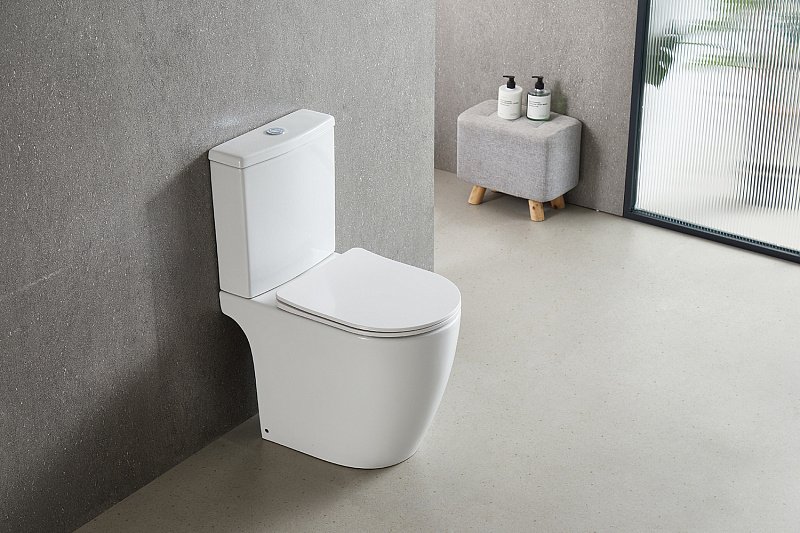Унитаз-компакт напольный AZARIO Leo AZ-1253CT, с микролифтом, безободковый