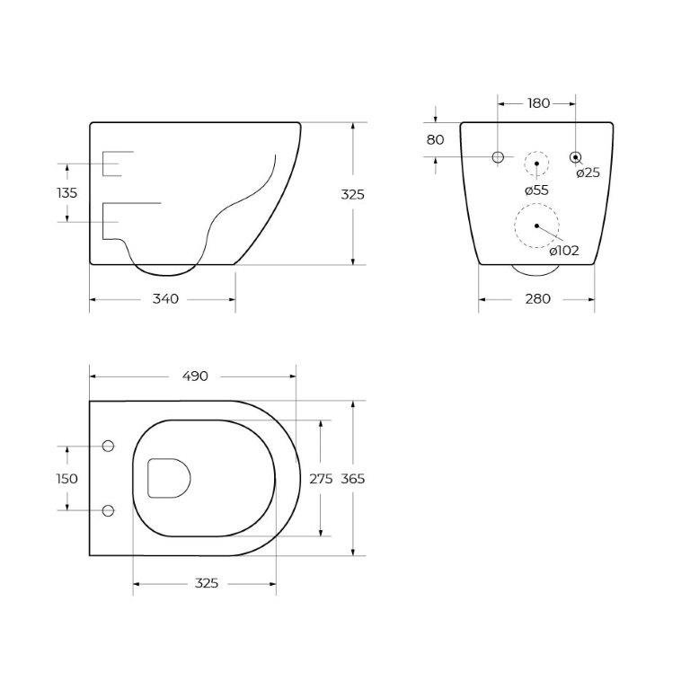 Унитаз подвесной BelBagno Uno