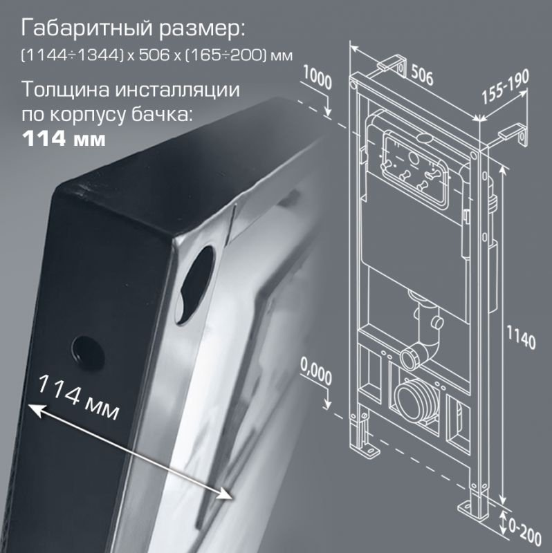 Инсталляция для унитаза Esbano Fram