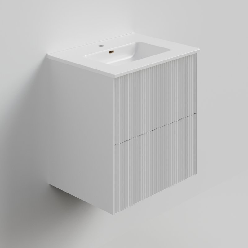 Тумба под раковину La Fenice TERRA Twin Bianco белая матовая 60 см