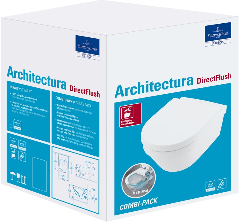 Унитаз подвесной Villeroy & Boch Architectura