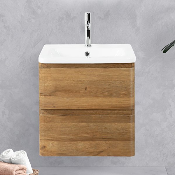 Тумба под раковину без столешницы BelBagno Albano-Cer 60 подвесная, rovere rustico
