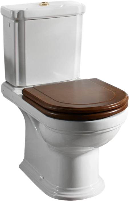 Унитаз-компакт напольный Villeroy & Boch Hommage 666210R1 772116R1 альпийский белый, орех
