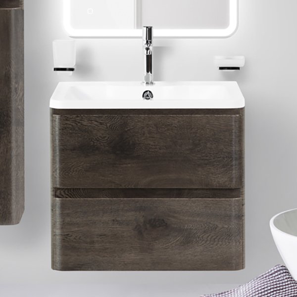 Тумба под раковину без столешницы BelBagno Albano 70 подвесная, rovere nature grigio