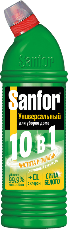 Универсальное моющее средство Sanfor Универсал, лимонная свежесть, 0,75 л