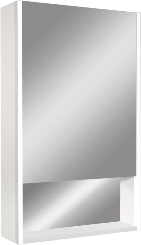 Зеркало-шкаф Art&Max Foggia White 50х80 R, белое, с подсветкой