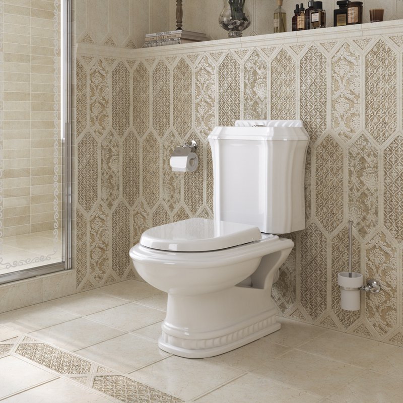 Унитаз-компакт напольный Cezares King palace сиденье CZR-6045-SC, с микролифтом