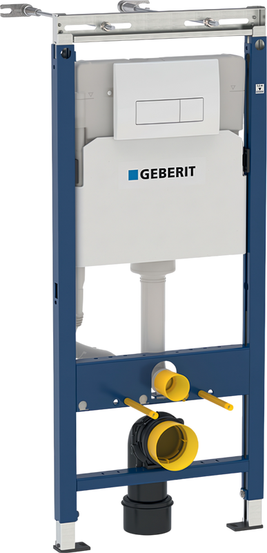 Инсталляция с кнопкой Geberit Duofix Платтенбау 458.125.11.1 крепление к полу и стене
