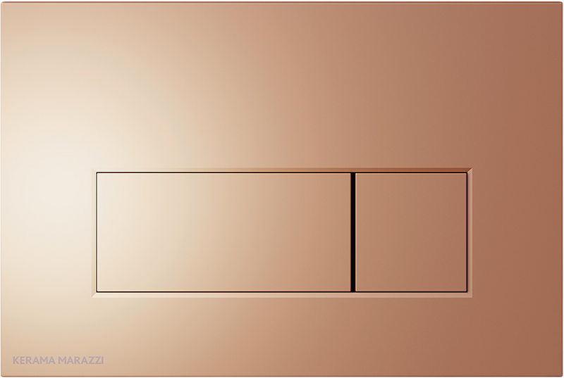 Кнопка смыва для унитаза KERAMA MARAZZI FPS.A.RGM пластик, цвет розовое матовое золото