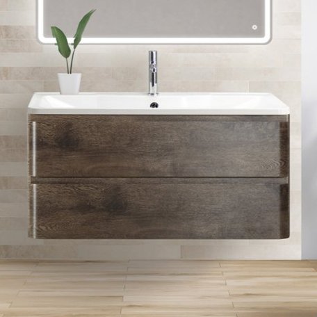 Тумба под раковину без столешницы BelBagno Albano 100 подвесная, rovere nature grigio