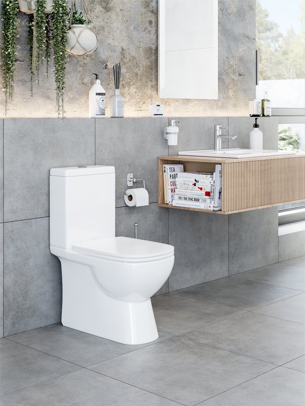 Унитаз-компакт напольный Sanita luxe Quadro Slim