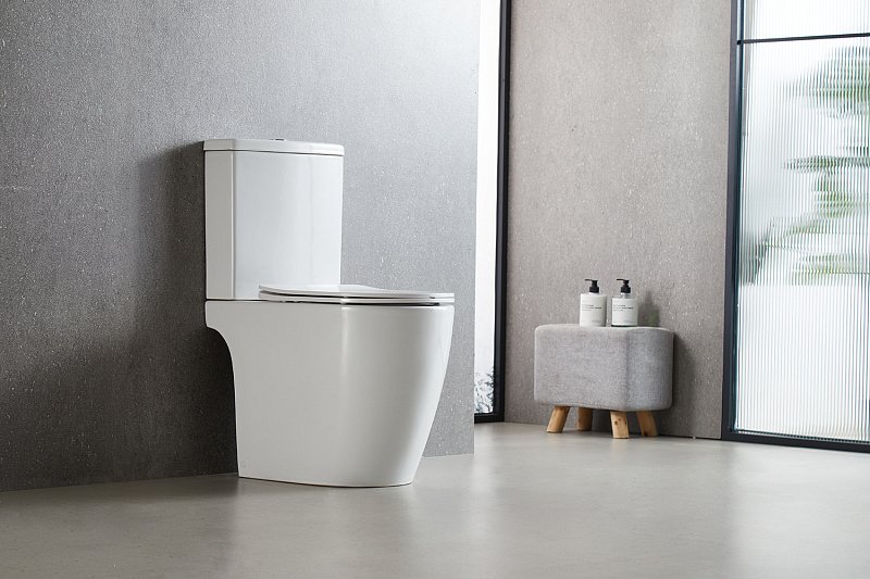 Унитаз-компакт напольный AZARIO Leo AZ-1253CT, с микролифтом, безободковый