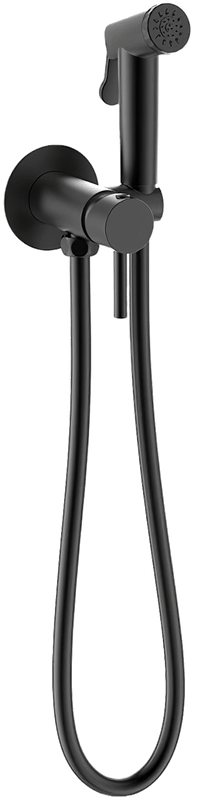 Гигиенический душ Bravat D9151BW-ENG, со смесителем, чёрный