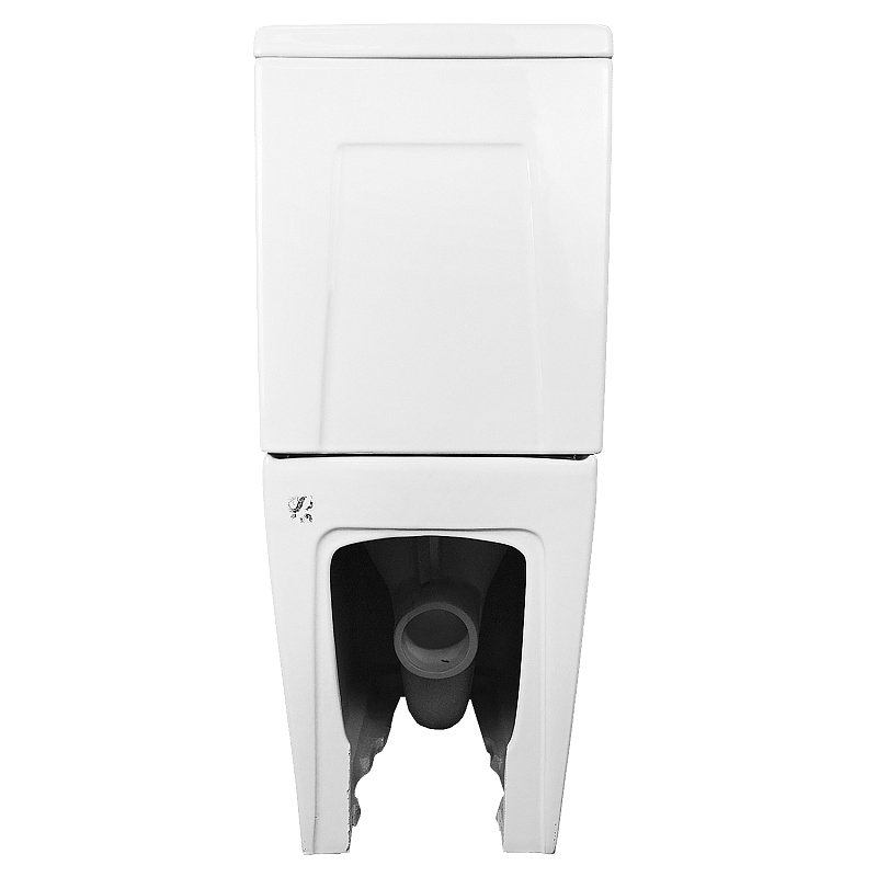 Унитаз-компакт напольный AZARIO Quadro AZ-2175 UQ1, глянцевый белый