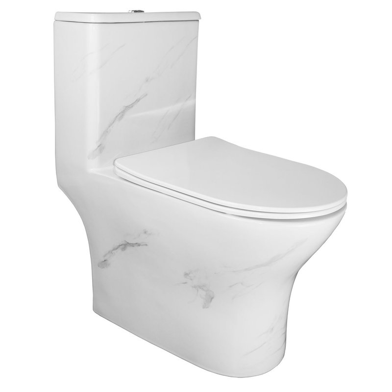 Унитаз-моноблок Azario Terni 350х670х760 безободковый (AZ-8618M)