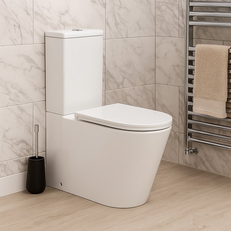 Унитаз-компакт напольный AZARIO Margo AZ-2125-UQ1 с микролифтом, безободковый