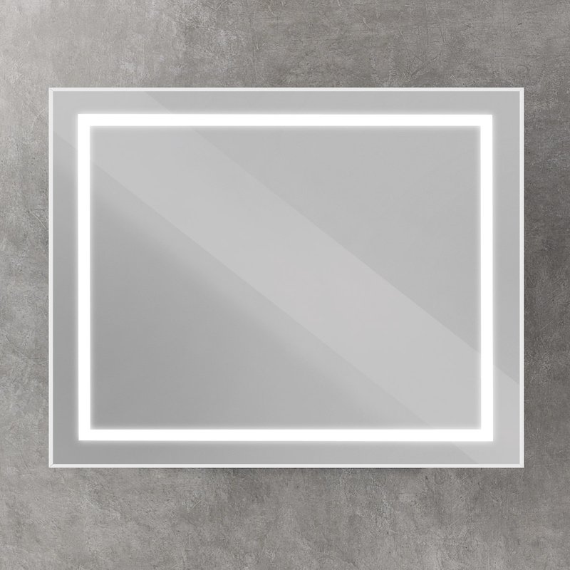 Зеркало BelBagno Kraft 100x80, с подсветкой, сатин