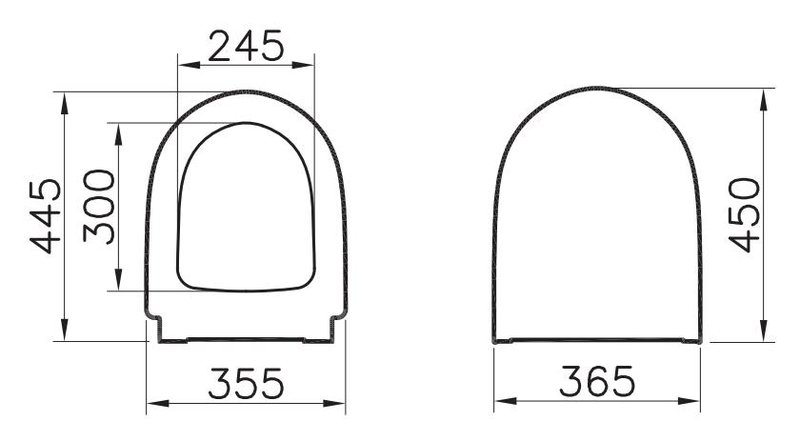 Крышка-сиденье VitrA Sento с микролифтом, петли хром