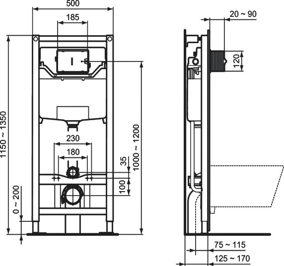 Комплект 3 в 1 Ideal Standard Eurovit