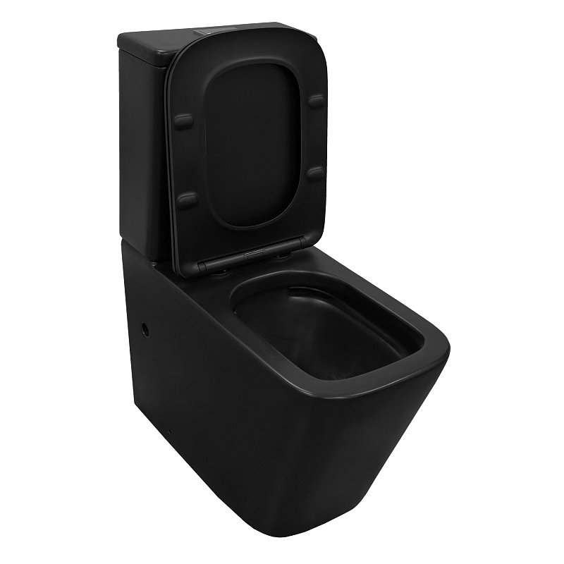 Унитаз-компакт напольный AZARIO Black King AZ-8303D матовый черный