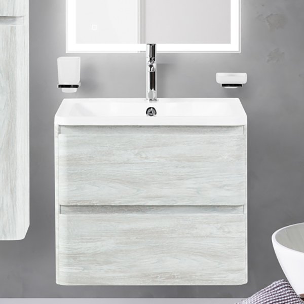 Тумба под раковину без столешницы BelBagno Albano 60 подвесная, rovere vintage bianco