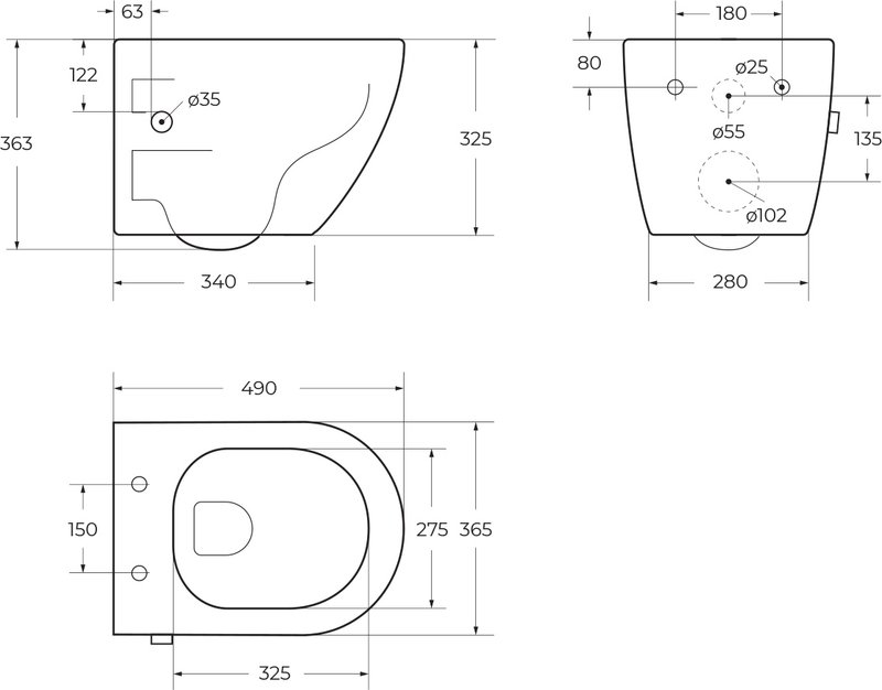 Унитаз подвесной BelBagno Uno BB3105CHR-BS/SC
