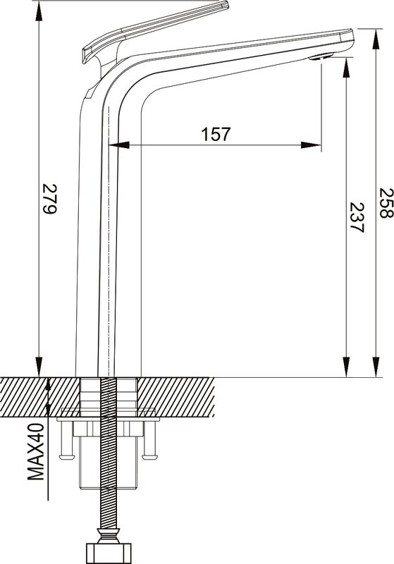 Смеситель для раковины Rose R39C R3911C, белый