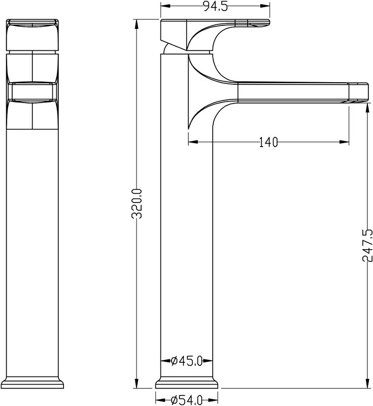 Смеситель для раковины Boheme Spectre 452-MW, белый