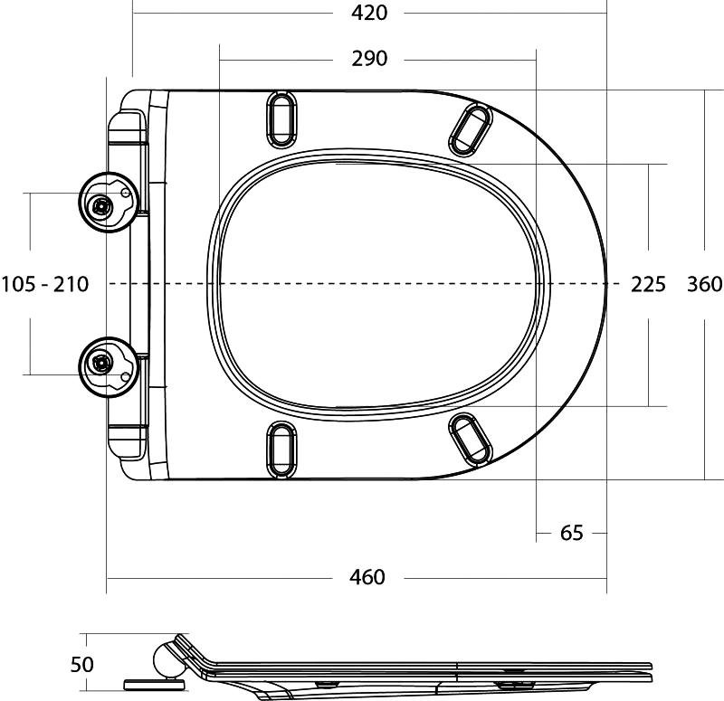 Крышка-сиденье BelBagno BB901SC с микролифтом