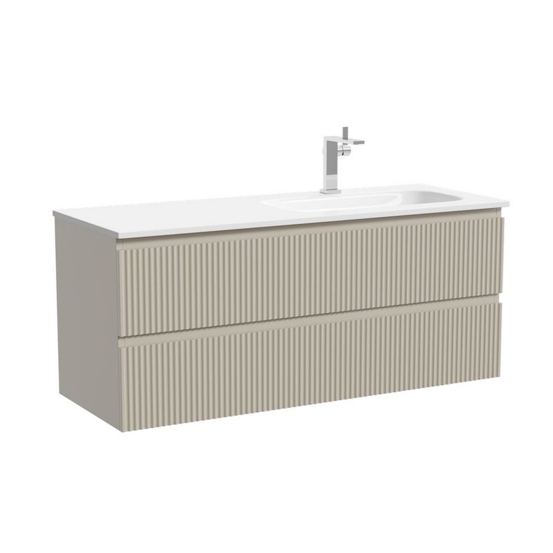 Тумба для ванной подвесная Sancos Snob R правая 1195х445х500, SNR120RCE