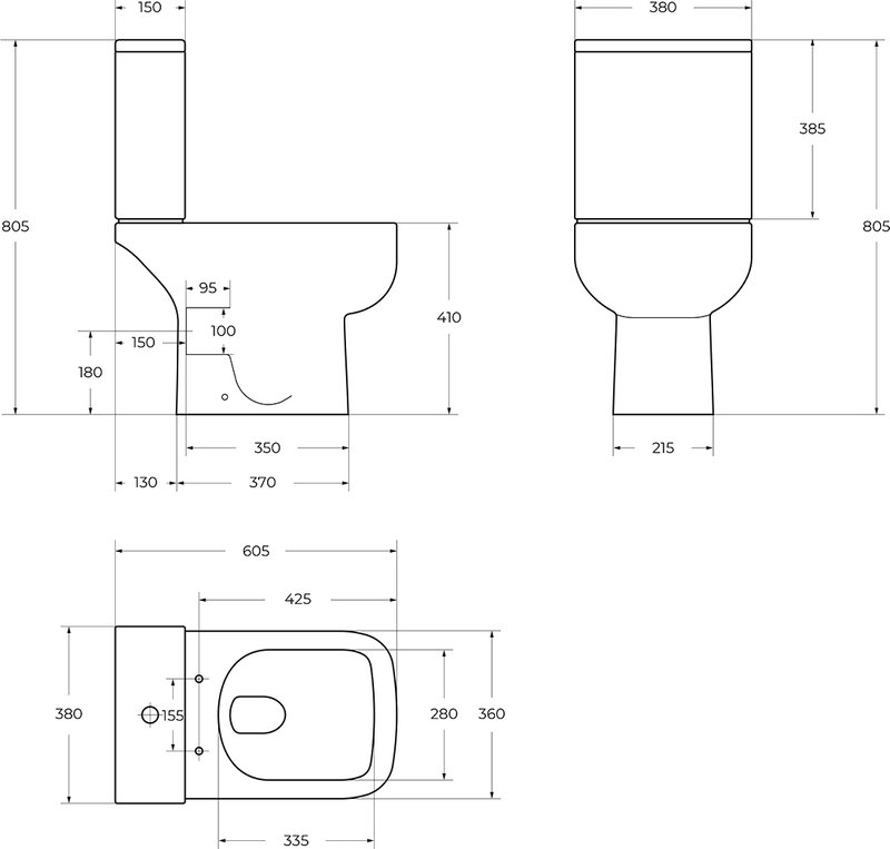 Унитаз-компакт напольный BelBagno Aurora BB8604CPR/SC