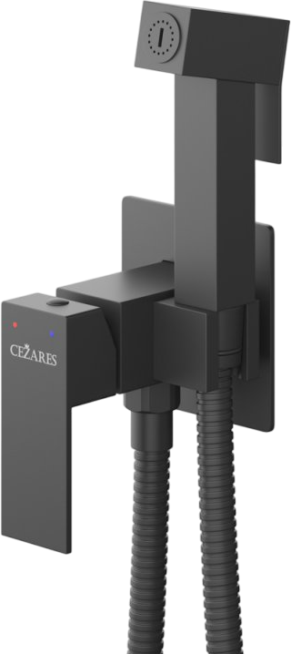 Гигиенический душ Cezares Slider SLIDER-DIF-NOP, С ВНУТРЕННЕЙ ЧАСТЬЮ, матовый черный