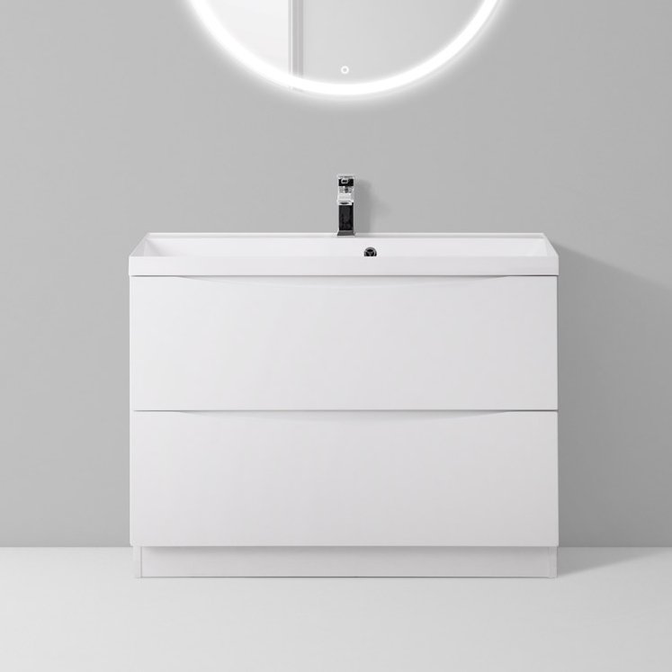 Тумба под раковину без столешницы BelBagno Marino 80 bianco lucido, напольная