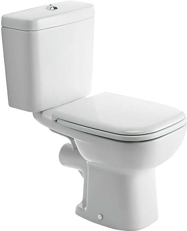 Унитаз-компакт напольный Duravit D-code 21110900002 сиденье 0067310000, петли хром