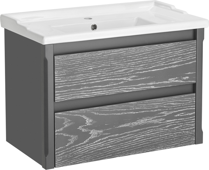 Тумба под раковину без столешницы ASB-Woodline Лорена 80 grigio