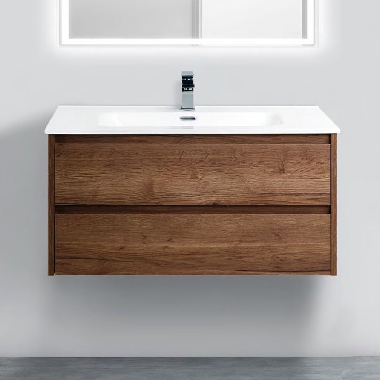 Тумба под раковину без столешницы BelBagno Kraft 100 rovere tabacco