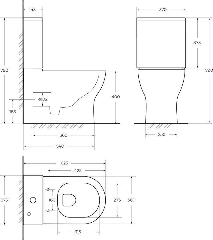 Унитаз-компакт напольный BelBagno BB8134CPR/SC