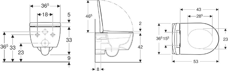 Комплект 4 в 1 Geberit iCon