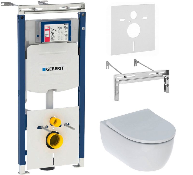 Комплект 2 в 1 Унитаз подвесной Geberit iCon 500.784.01.1 + Инсталляция Duofix Sigma 12 Plattenbau 111.362.00.5